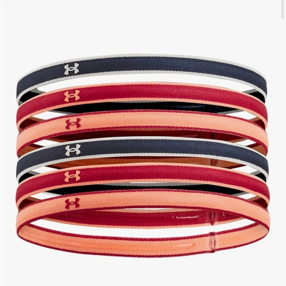 Under Armour Multicolor Striped Headbands 2packs of 6 total 12 headbands